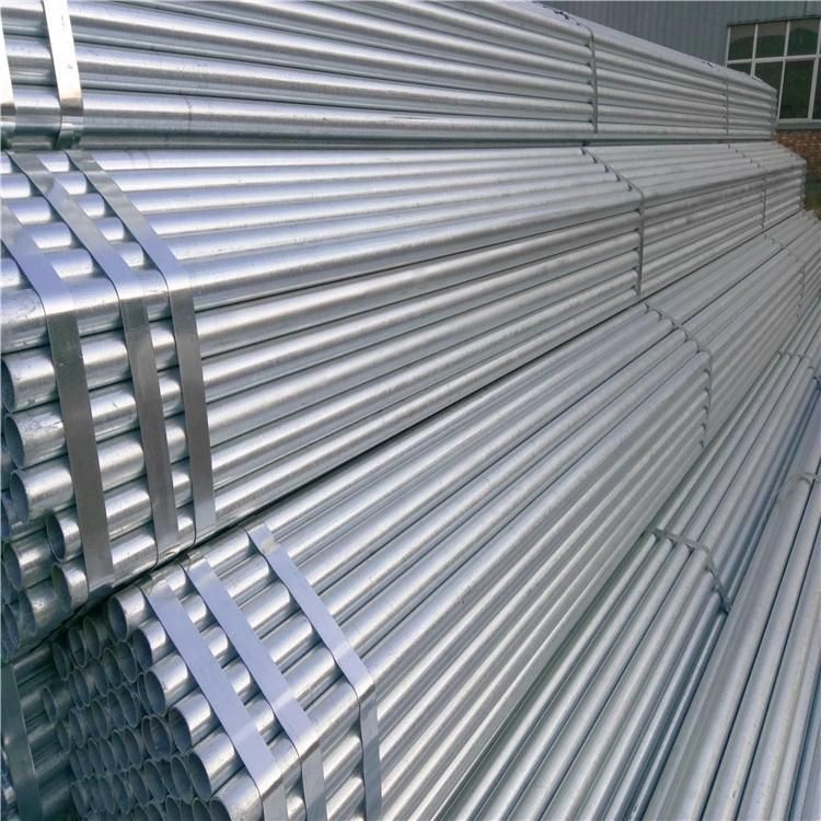 Manufacturer ERW Welded Steel Pipe Iron Black Tube Gi Galvanized Steel Pipe for Construction