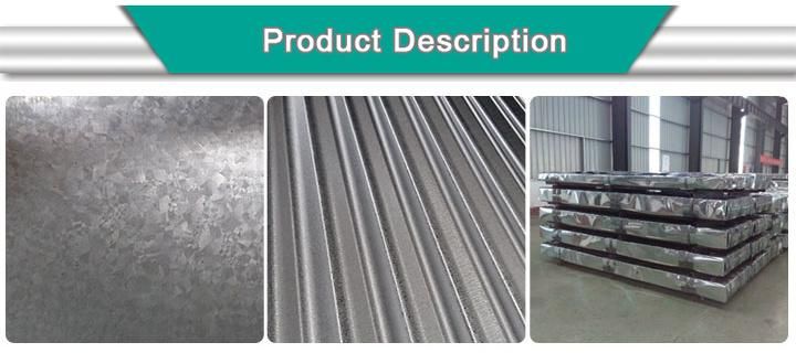 Z100g Galvanized Zinc Coating Steel Sheet Hot Dipped Steel Plate Soft Metal