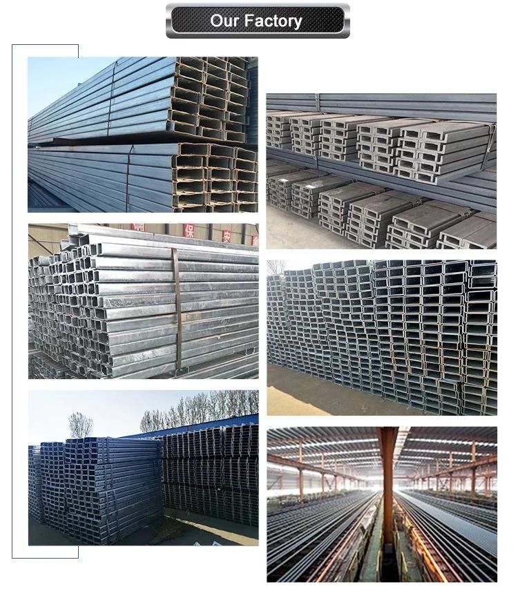 ASTM Stainless Steel Channels Manufacturers Q235B Q345b Channel Steel Wholes Steel Channel with Good Price