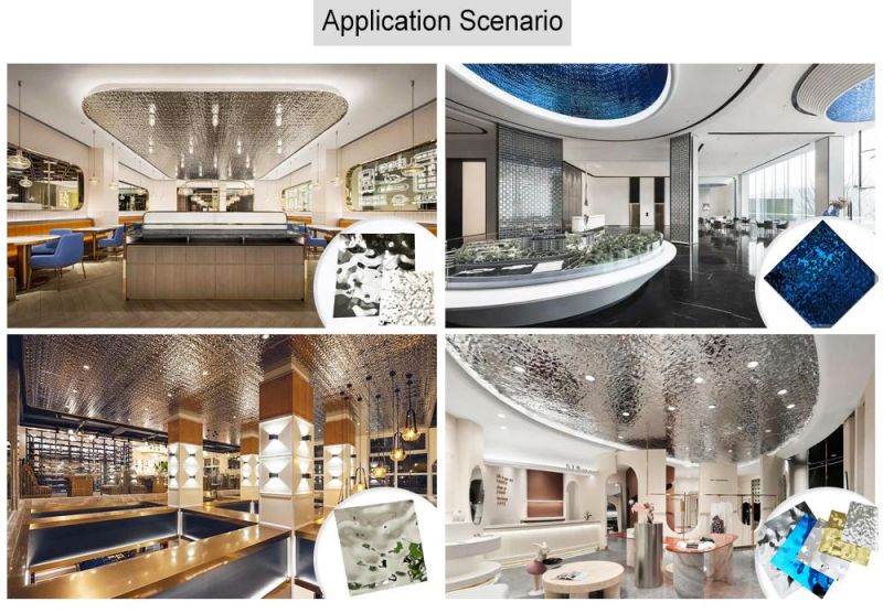 Ef350 Original Factory High End Hotel Villa Decoration Copper Antique Bronze Embossing Stainless Steel Decorative Sheets