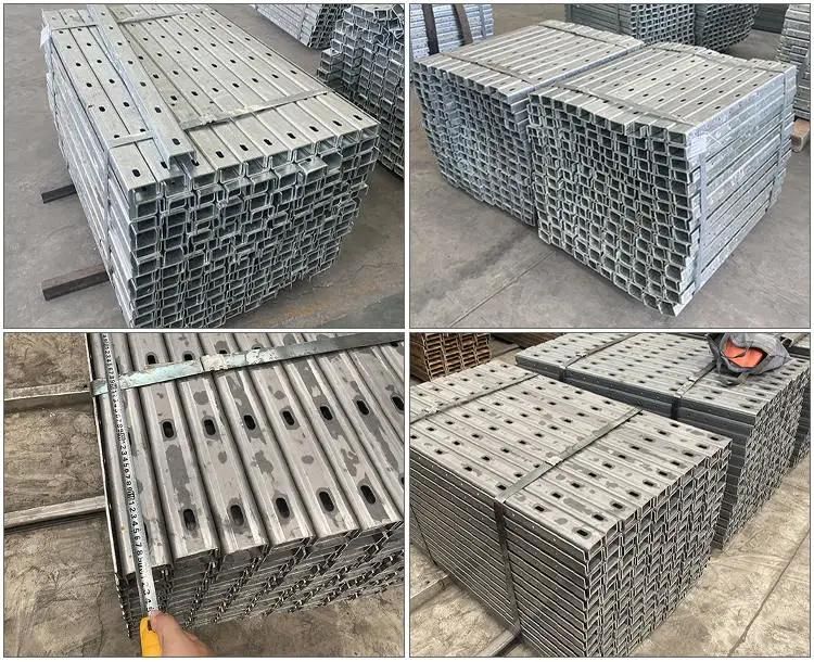 C100X50X20X2.5 High Quality Frame C Purlin Galvanized Steel Channel