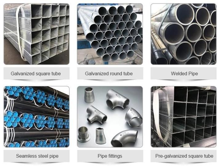 Factory Supply Cold/Hot Rolled ASTM A53 A106 Square Rectangular Round Mechanical Structural Carbon Steel Pipe