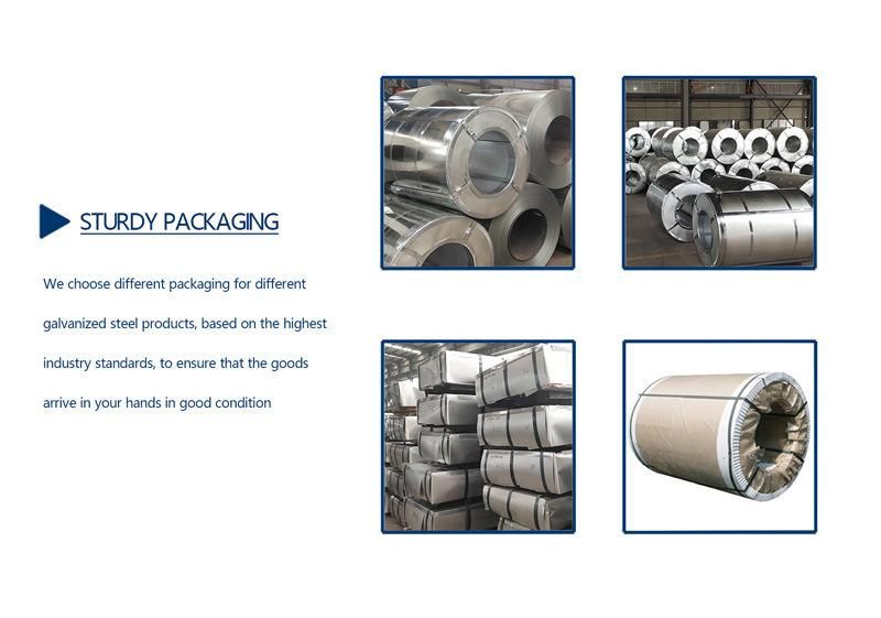 Galvanised Iron Coils Building Material Cold Rolled Gi Metal ASTM A653 Dx51d SGCC G550 S350gd Zn100 Z275 Hot Dipped Zinc Coated Gi Galvanized Steel Coil