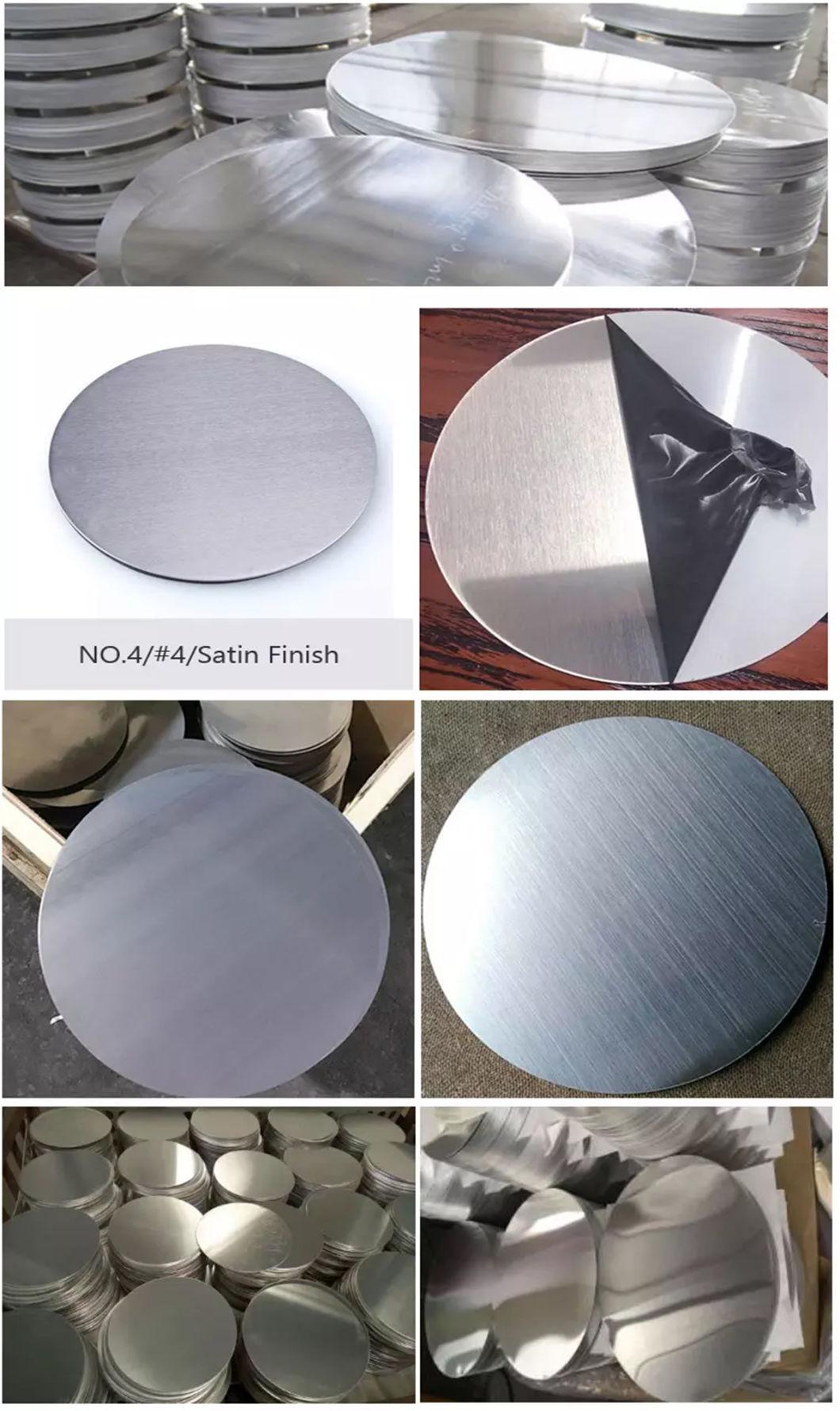 China Factory Supply Ss 304 1050 430 Circle Round Plate 201 Stainless Steel Circle for Cookware Ss Coil
