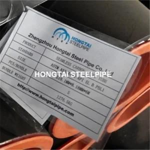 API Certificate Hot Rolled ASTM A106 Gr. B Seamless Steel Pipe