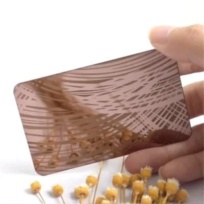 Customized Surface Ti Brown PVD Coating 2b 4X8 1220X2440mm Cr Stainless Steel Sheet