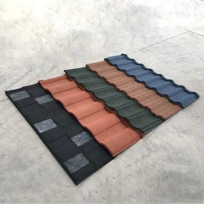 1340*420mm Lightweight Stone Coated Metal Roof Tile Stone Coated Galvanized Zinc Roof Sheet