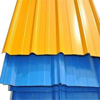 Dx52D Color Coated Corrugated Steel Sheet PPGI Iron Galvanized Roofing Sheet for Construction Use