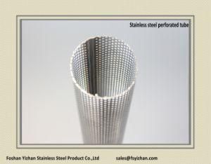 SS304 76*1.2 mm Exhaust Perforated Stainless Steel Tube