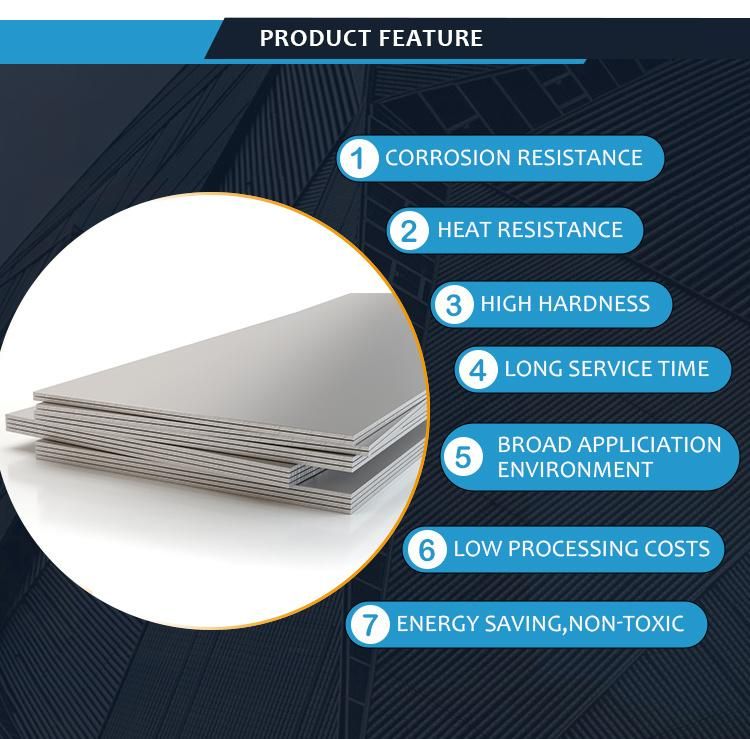 Hot and Cold Rolled AISI ASTM 201/304/316/321/904L/2205/2507 Stainless Steel Plate