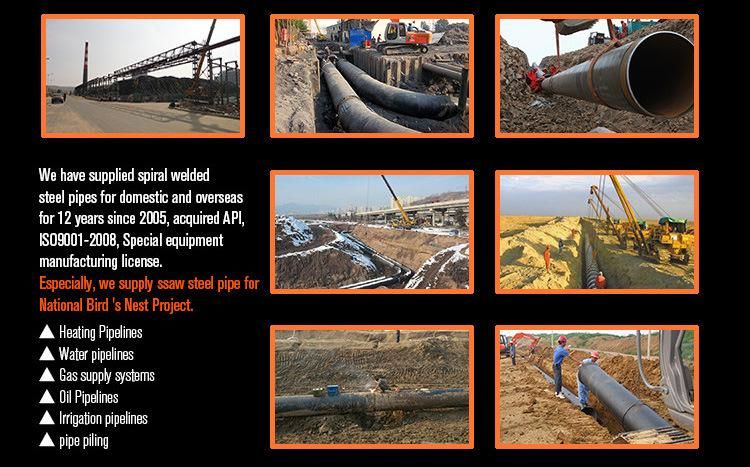 Underground Water Materials Steel Pipe