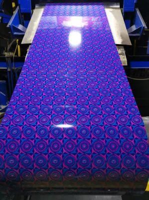 Color Coated Galvanized Steel Coils Flower Patterns for Decoration