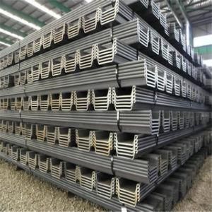 Building Material U-Shaped Steel Sheet Pile for River in Warehouse Price