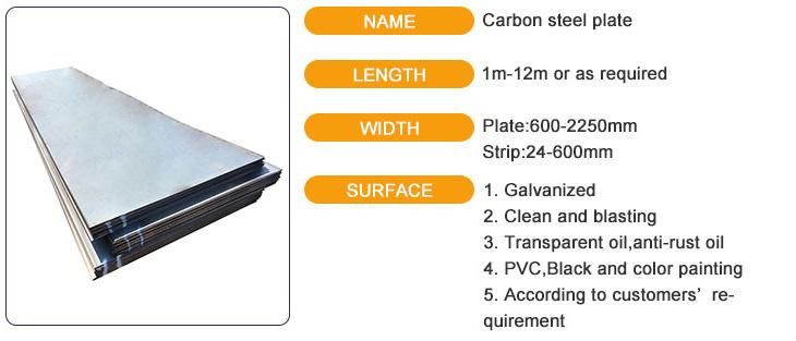 Ms Steel Plate 0.1-4.0 mm Hot Rolled Steel Plate Carbon Steel Sheet