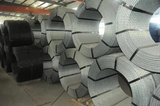 9.53mm 12.70mm 15.24mm PC Steel Wire Gbt5224 Steel Strand PC Strand for Construction