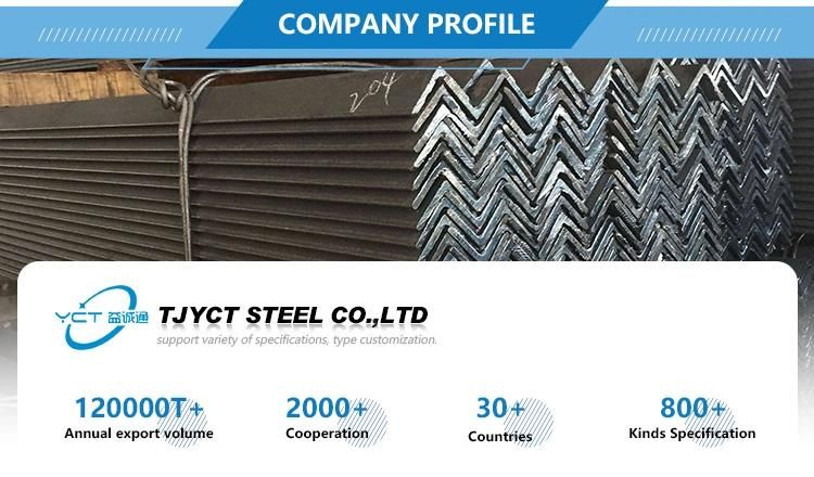Ms Angle Steel Bar Hot Rolled Black Iron Steel 50X50X5mm A36 Ss400 Q235 Angle Steel Bar Price