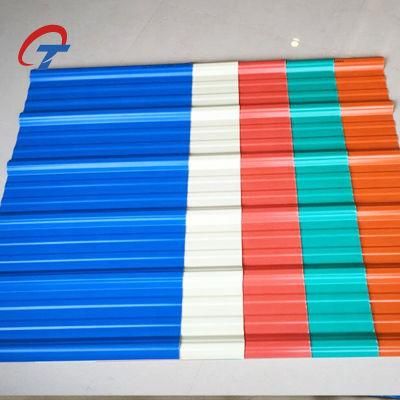 Building Material Bwg34 PPGI Color Coated Prepainted Steel Metal Roof Sheet 20 Gauge Gi Corrugated Sheet Roofing Sheet