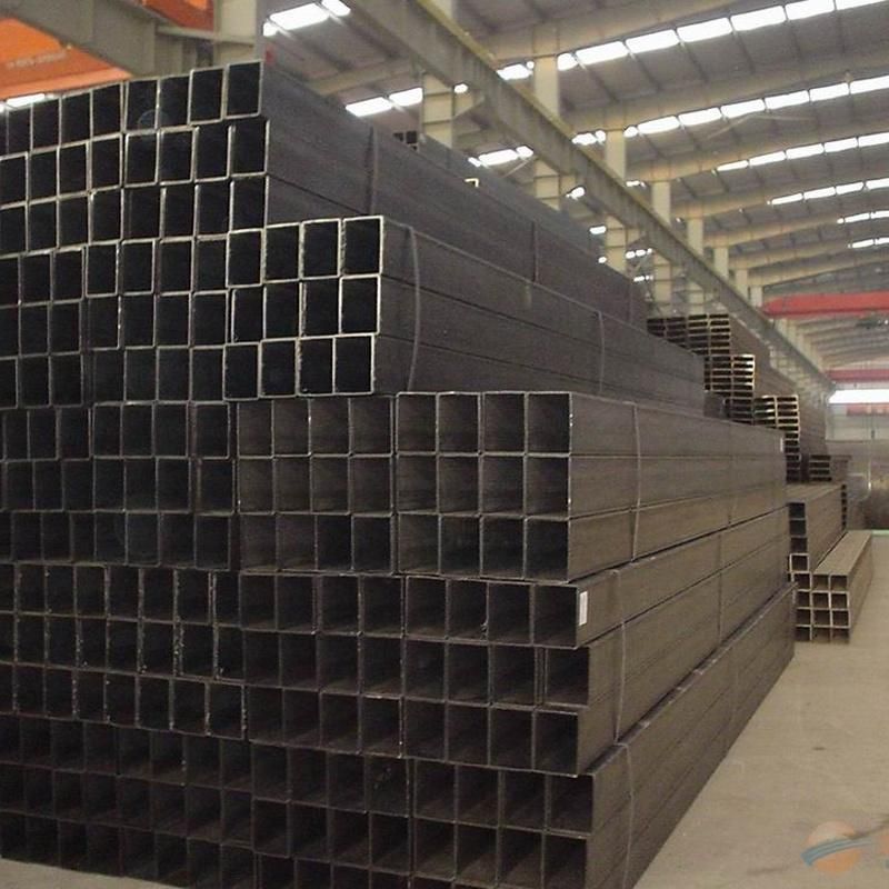 Hot Rolled Black Carbon Hollow Steel Sections Square Steel Pipe and Tube