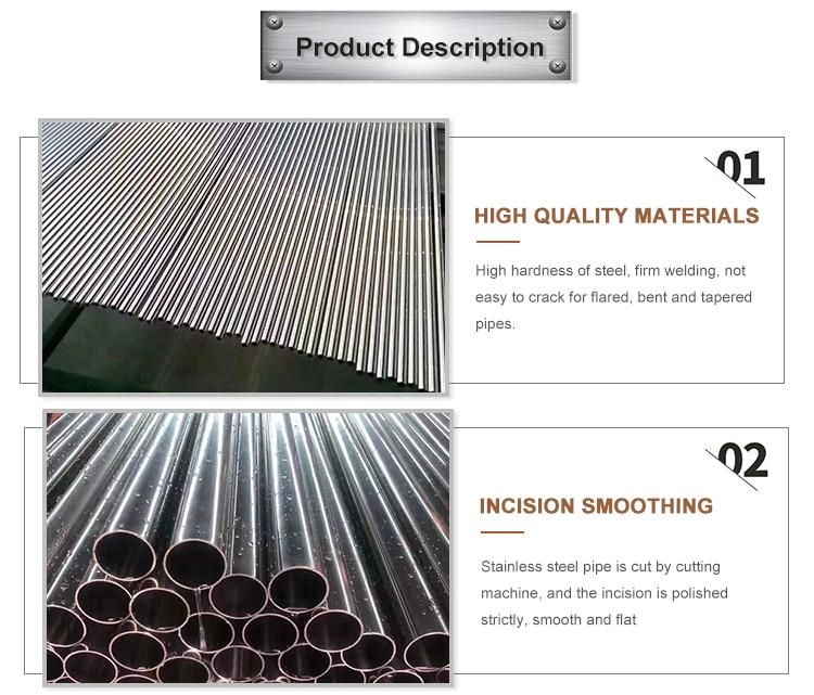 Stainless Steel Tube Seamless or Welded Round/Square/Rectangular/Oval Pipe