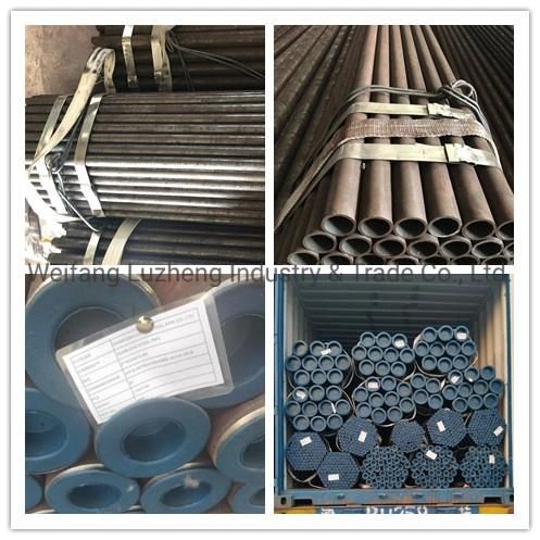 API 5L Grade B X42 X52 X60 Seamless Carbon Steel Line Pipe, Black Coating Steel Tube