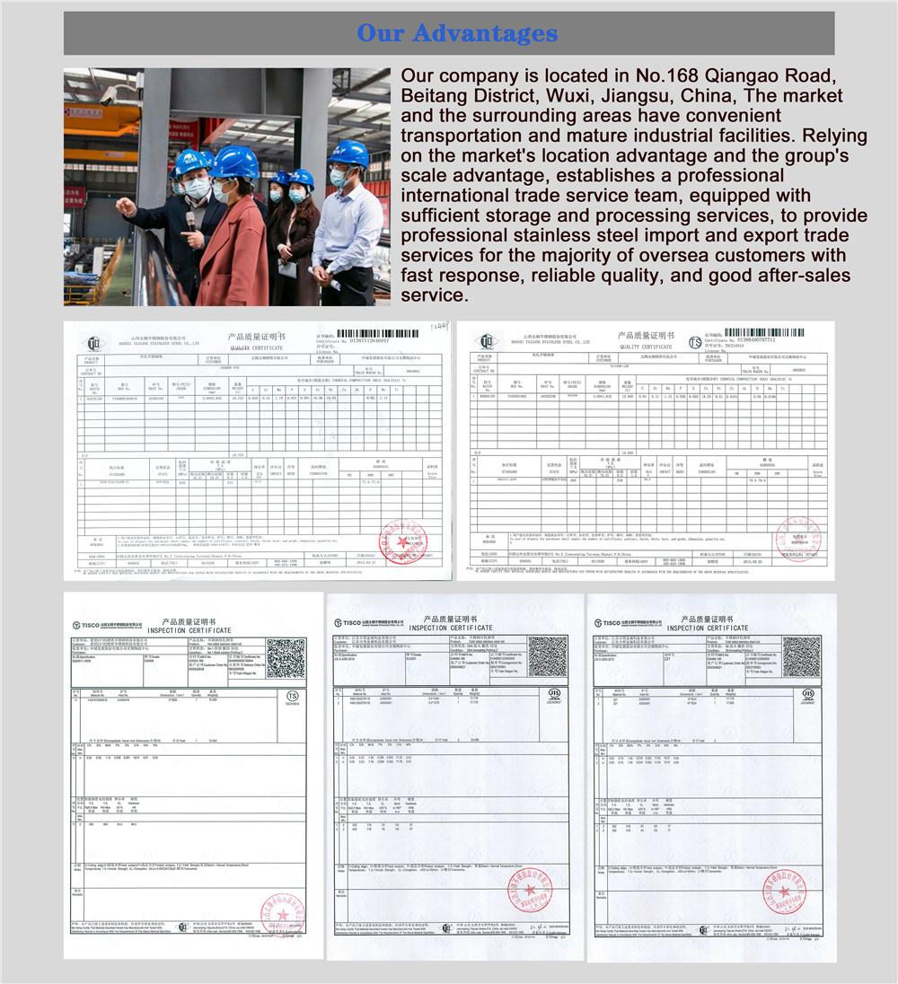 Wuxi Factory Price Tisco/Posco/Bao Raw Materials 201 304 304L 310 316 316L 904L Stainless Steel Coil with Fast Delivery and Integrity Management