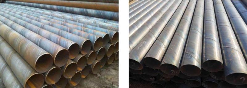 Pipeline Transport Q195 Q235A Q235B Q345 Carbon Steel Spiral Welded Pipe