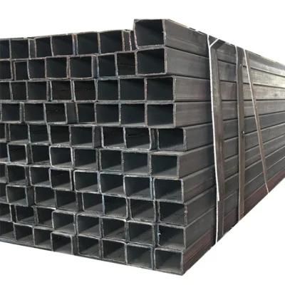 ASTM A500 Gr. B 25X50 Iron Fence Square Steel Black Rectangular Tube Pipe