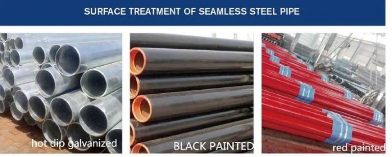 Seamless Carbon Steel ASTM A106 Pipe Gr B Schedule 80 Black Seamless Steel Pipe