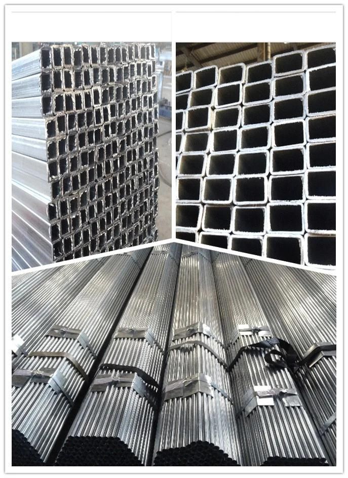 Hot Dipped Galvanized Thread Steel Pipes with Blue Caps