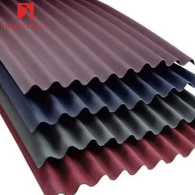 Corrugated Sheet Aluzinc and PPGI PPGL Prepainted Galvalume Steel Corrugated Roofing Sheet