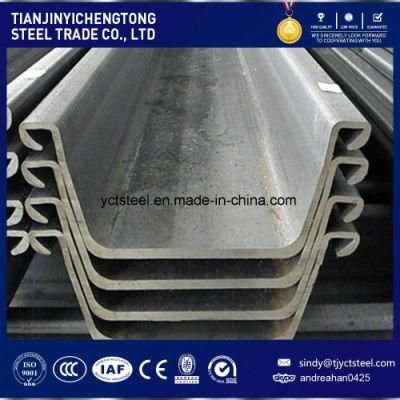 Large Reay Stock U-Shape Steel Sheet Piling 400X100X10.5mm