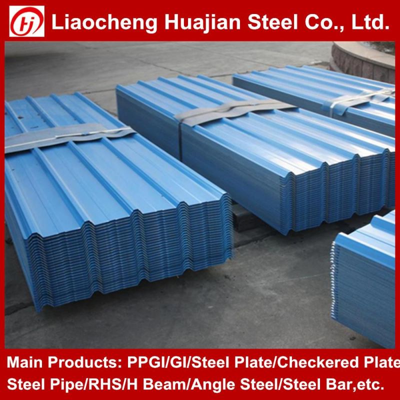 Building Materials SPCC Grade Prepainted Zinc Steel Corrugated Roofing Sheet