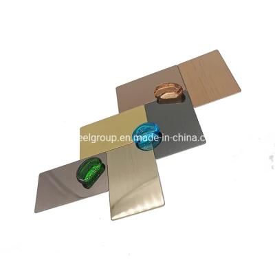 Best Standard 2mm Brown Titanium Satin Finished 1219X3048mm Austenitic Stainless Steel Plate