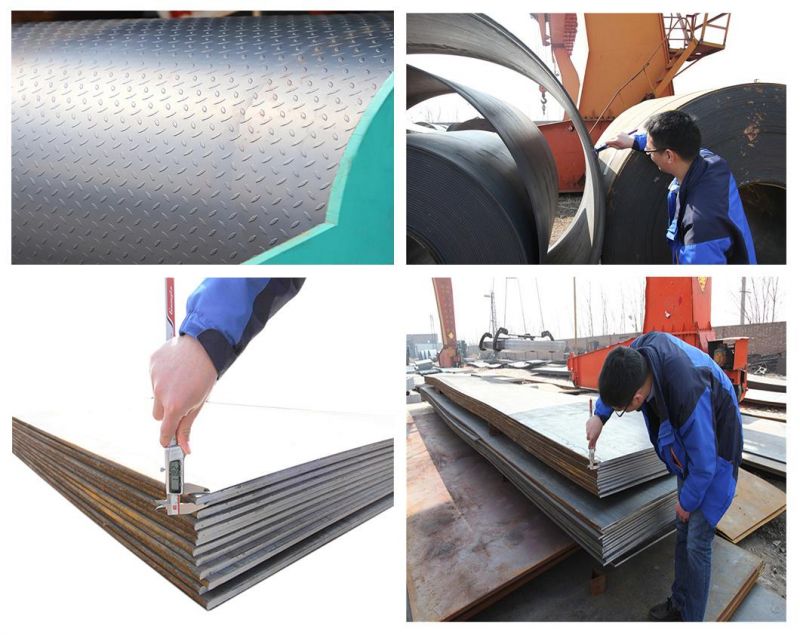 Hot Rolled ASTM A36 Steel Plate Price Per Ton 2mm Thick Five Bars Mild Steel Sheet Steel Checkered Plate