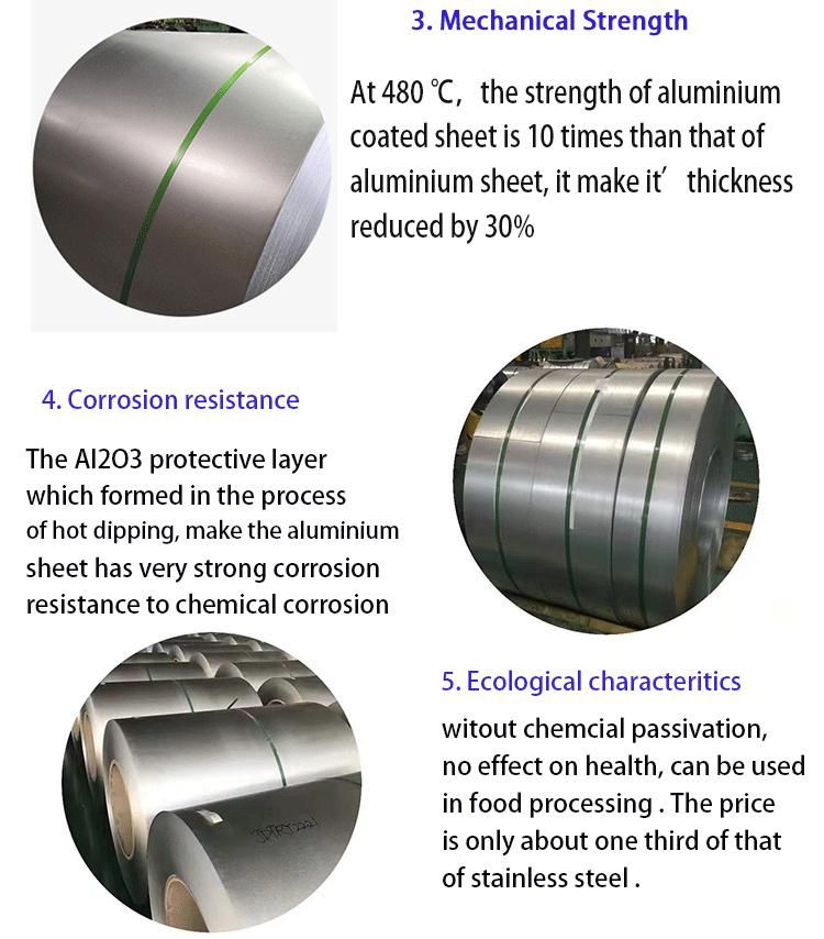 Dx53D+As120 Aluminized Silicon Steel Coil for Heat Insulating Heat Service System