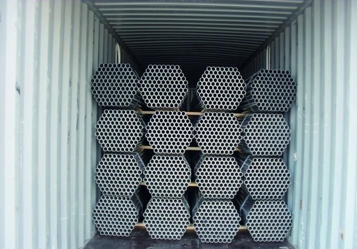 Hot DIP Galvanized Round Steel Pipe / Zinc Coated Gi Pipe Pre Galvanized Steel Pipe Galvanized Tube for Construction Standard Size BS 1387 Galvanized Iron Steel