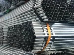 JIS Ss400 Mild Steel Round Gi Pipe Welded Galvanized Steel Pipe Steel Tube in Stock