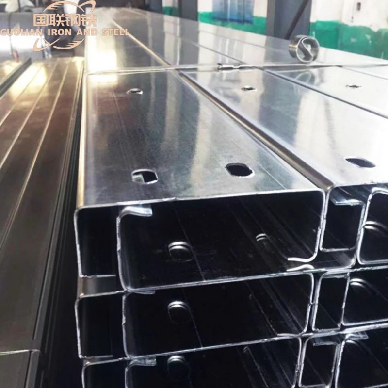 Hot Rolled Cold Formed Steel Profile Galvanized Steel C U Shape Steel Channel Profile Price Ms Channel