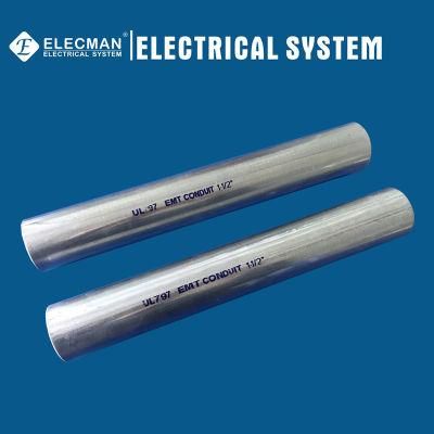 UL 797 ANSI 80.3 Gi Electrical Metallic Tubing (EMT Conduit) / EMT Pipe/ Tubo EMT/ Tubria EMT/ Tuberia Electrica Metalica