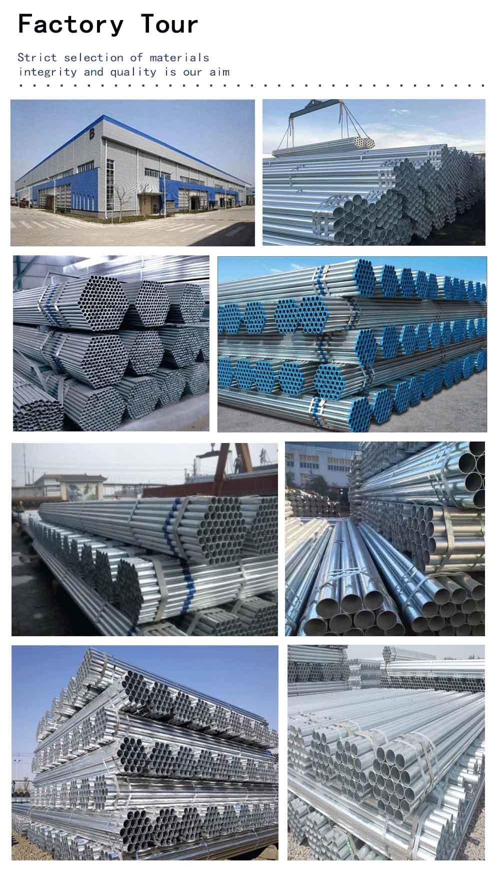 Galvanized Steel Pipe Zinc Coated Surface/ Gi Pipe / Galvanized Hollow Section Pipe