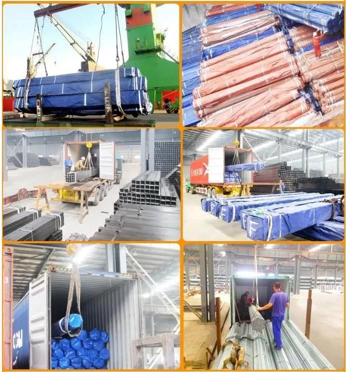 ERW Mild Steel / Hot Rolled Black Welded Square Structural Hollow Section Shape Steel Pipe/Tube