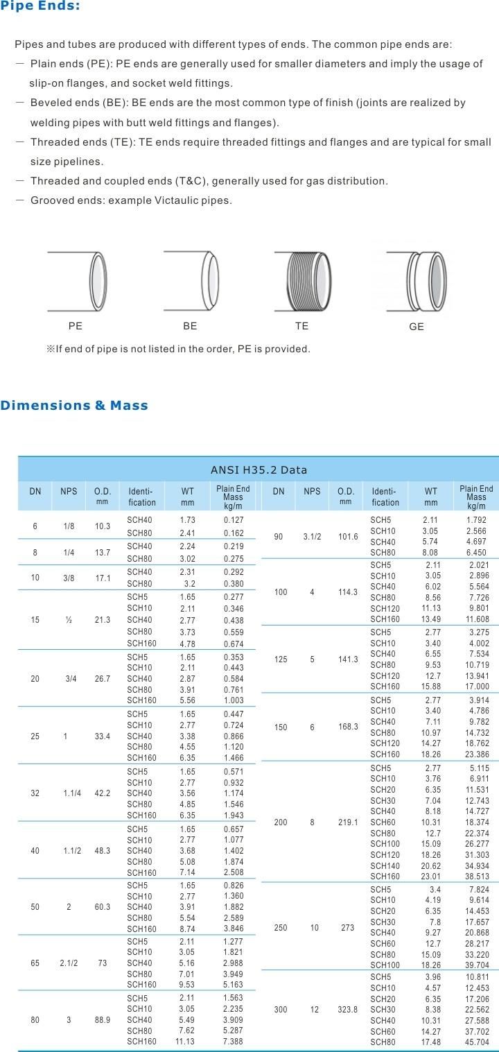 304 304L 316L 904L stainless steel pipe