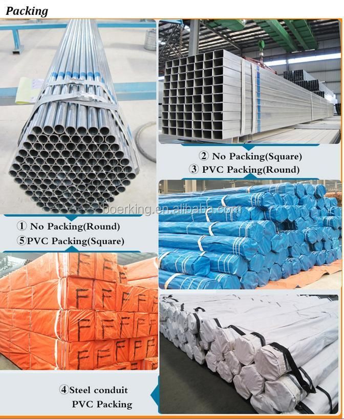 Top Quality Pre-Galvanized Steel Pipe for Greenhouse A53 Q195