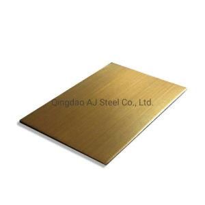304 Ti-Black Hl PVD Colour Coating Stailess Steel Sheet