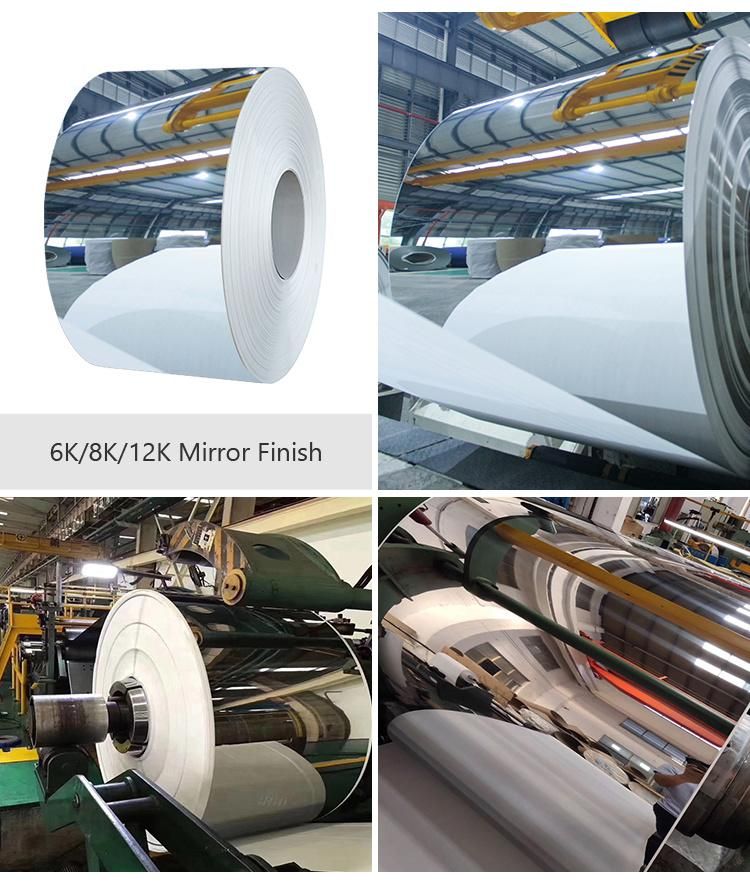 ASTM SUS 304 Stainless Steel Coil Prices 8K Mirror Surface Finish