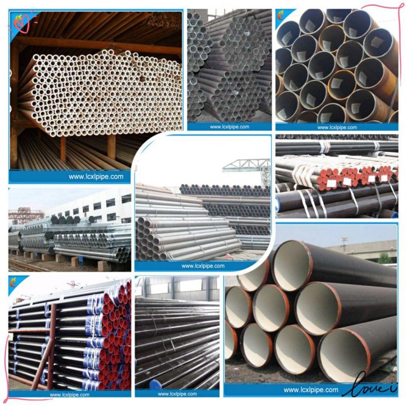 Weld Carbon ERW Square Pipe Galvanized Round Steel Tube for Building Material