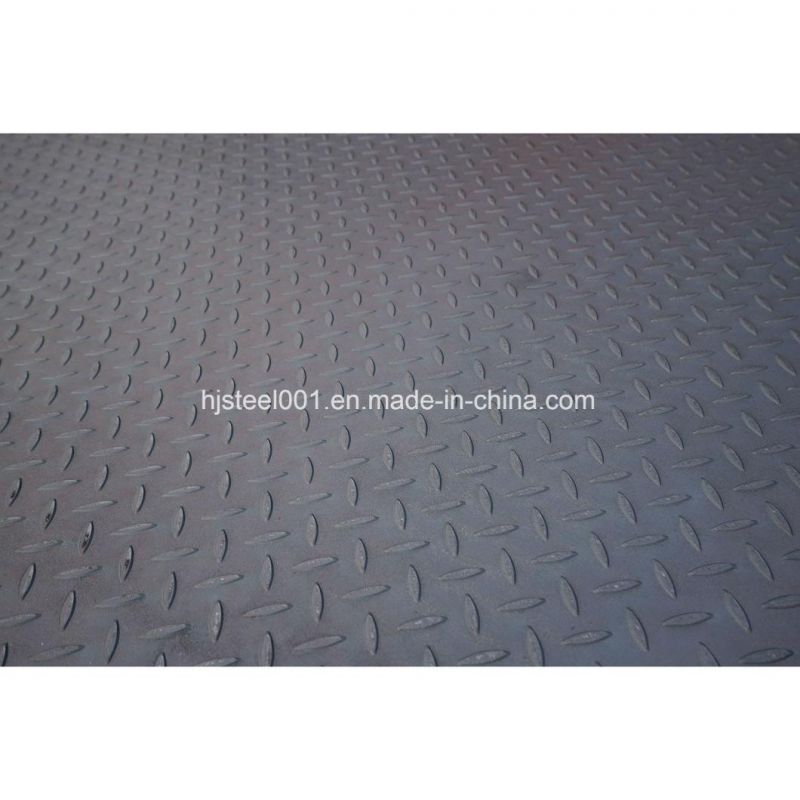 Black Color Mild Steel Checkered Plates of Q235B Material