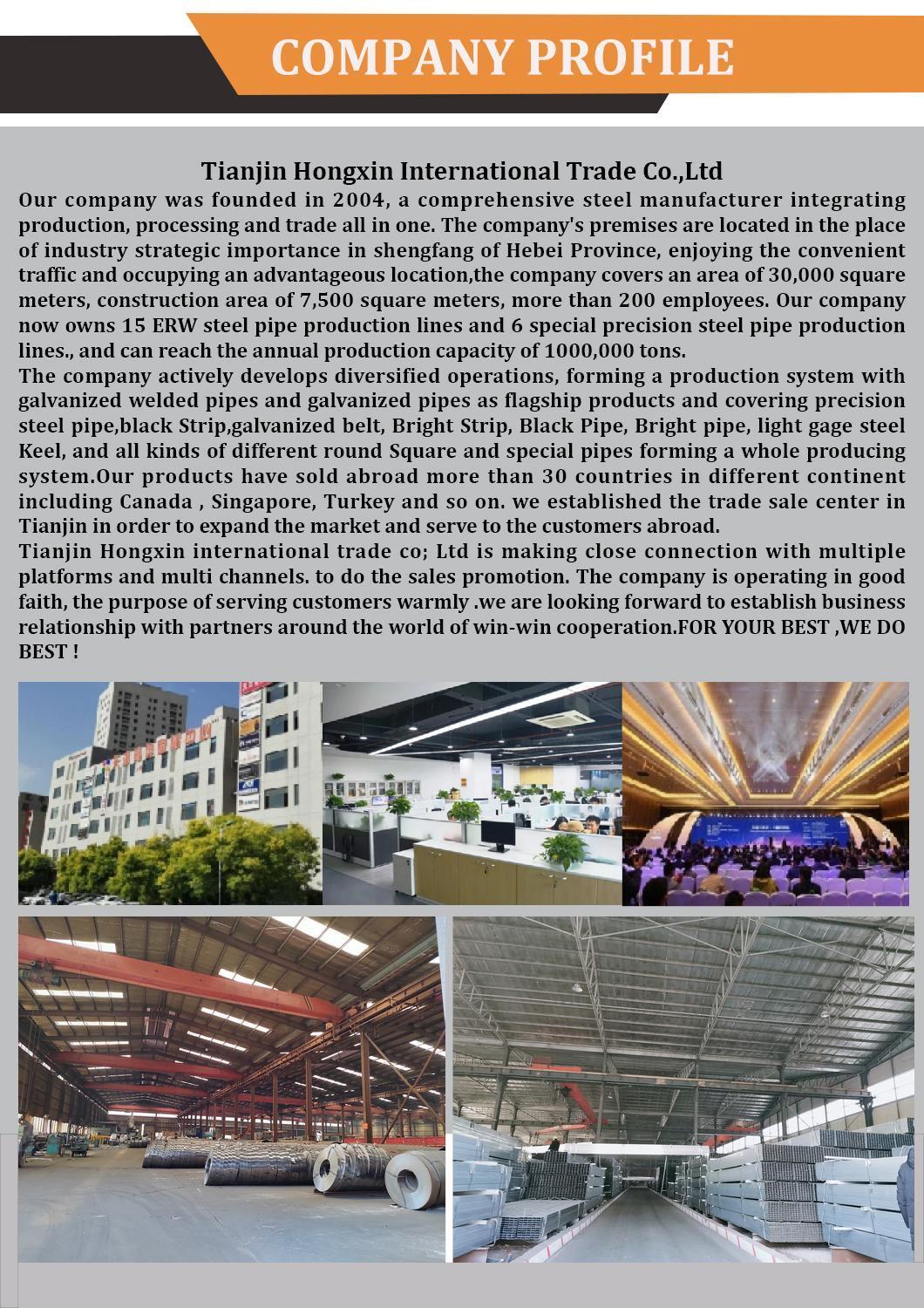 Black Iron Round Pipe Building Material Hollow Tube