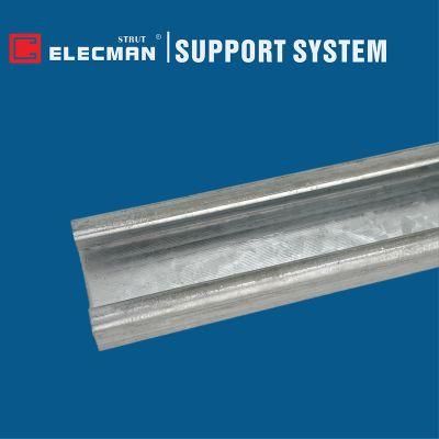 Pre-Galvanized Slotted Strut Channel Hot-Dipped Galvanized Strut Channel Powder Coating C Channel Black Steel H Channel