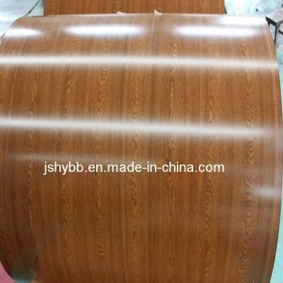 Raw Material PPGI Steel Sheet Printed Steel Coil with Wood Pattern for Building Material